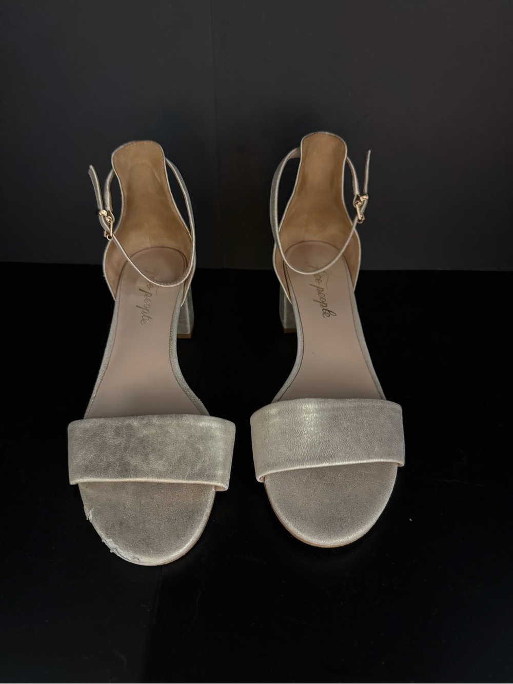 Free People Metallic Block Heel Sandals – Women’s EU 39 / US 8.5-9 Shimmery - Picture 6 of 11